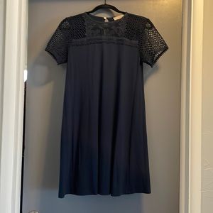 Loft navy blue dress.